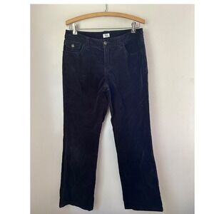 Bass Stretch Velvet  Pants Women's Black Straight Leg Comfort Casual Preppy Fall